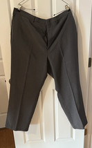 Men&#39;s Pants Hagar Size 40/30 Charcoal Gray Dacron Polyester Wool - £12.66 GBP