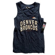 Denver Broncos NFL Team New Era Navy Blue Orange Tank Top Shirt Women&#39;s S - $19.79