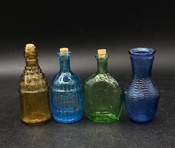 Wheaton Glass Green Thomas Jefferson Blue Root Bitters Amber Bottle 3&quot; - $34.48 CAD