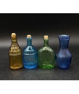 Wheaton Glass Green Thomas Jefferson Blue Root Bitters Amber Bottle 3&quot; - $22.27