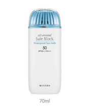 MISSHA All-Around Safe Block Waterproof Sun Milk SPF 50+ Sun Block 2.36 oz - $30.00