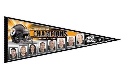 Primary image for Wincraft NFL Pittsburgh Steelers Super Bowl Champions Player Pennant 12" X 30"