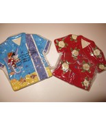2 Radko LAUA Hawaiian Shirt decorative Candy Dishes plates New in Box - $45.88 CAD