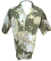 RELIQ vintage 90s men shirt Hawaiian abstract sz XL pit 2 pit 24&quot; camp abstract - £22.09 GBP