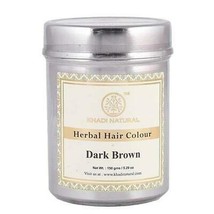 Low Cost Khadi Natural Herbal Hair Color Dark Brown 150 gm Ayurvedic Dye Hair - £14.04 GBP
