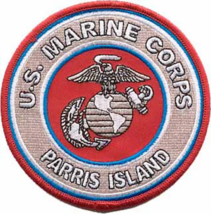 4.5&quot; Marine Corps Usmc Mcrd Parris Island Recruit Depot Sc Embroidered Patch - £23.97 GBP