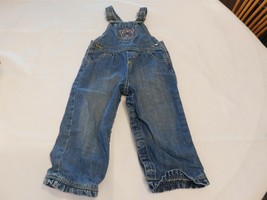 Osh Kosh B&#39;Gosh Girl&#39;s Pants Overalls Denim Blue Jeans Size 24 Months GUC - £12.31 GBP