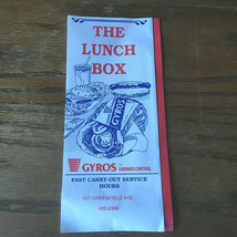 Vintage Gyros The lunch box carry out menu Pittsburgh area restaurant mo... - $27.08 CAD