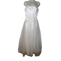 Jessica McClintock For Gunne Sax Wedding Dress Millennial 2000 Embroider... - $25.38