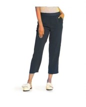 New 14th &amp; Union Women’s Capri Pants M Soft Straight Leg Pull On Crop Black - £14.24 GBP