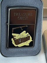 Rare 2004 Engraved Pirates Treasure Chest Zippo Lighter - £44.78 GBP