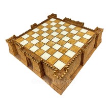 Chess Board Troy Castle Ancient Greece - $130.81