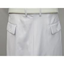 Mens Apollo  King  Banded Collarless suit Chinese Mandarin Wide leg AG98 White image 9