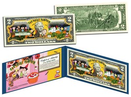 P EAN Uts Charlie Brown Halloween Linus The Great Pumpkin $2 Bill U.S. - Licensed - £11.04 GBP