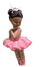 African American Ballerina Girl Christmas Tree Ornament Ballet Dancer Retired - £8.43 GBP