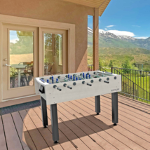 OUTDOOR FOOSBALL TABLE SOCCER FOOTBALL GAME WITH COVER KETTLER MILANO HA... - $1,781.99