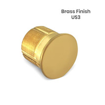 Premier Lock MS06 1 1/8&quot; Dummy Mortise Cylinder Solid Polished Brass Finish US3 - £12.02 GBP