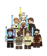 8pcs Star Wars Tales of the Jedi Minifigures Dooku Qui-Gon Jinn Mace Windu - $366.49 MXN