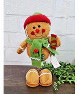 Gingerbread Man Wiggler Plush Shelf Sitter Christmas Tabletop Home Decor... - $20.59 CAD
