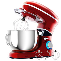 6.3 Quart Tilt-Head Food Stand Mixer 6 Speed 660W w/Dough Hook, Whisk Red - $169.99