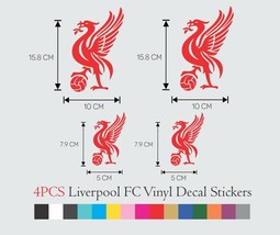 4 Pcs Liverpool Fc Lfc Vinyl Decal Sticker Champions League Football Club - £11.19 GBP+