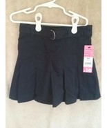 George Girl's Dark Navy Belted Pleated School Uniform Skort Size 6X - $6.00