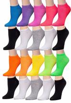 Tipi Toe Women&#39;s 20 Pairs Colorful Patterned Fast Food Veggies Socks Low... - $18.61