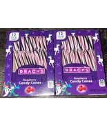 Brachs ~ Raspberry Candy Cane Christmas 5.3 oz 24-Canes ~ 2-Pack ~ 06/2027 - $24.35 CAD