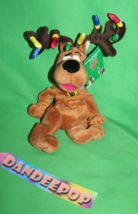 Warner Bros Scooby-Doo With Reindeer Antlers Beanbag Stuffed Animal Toy - $19.79