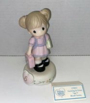 Precious Moments Growing In Grace Age 5 Blonde Girl Figurine New 152011 School - £31.84 GBP