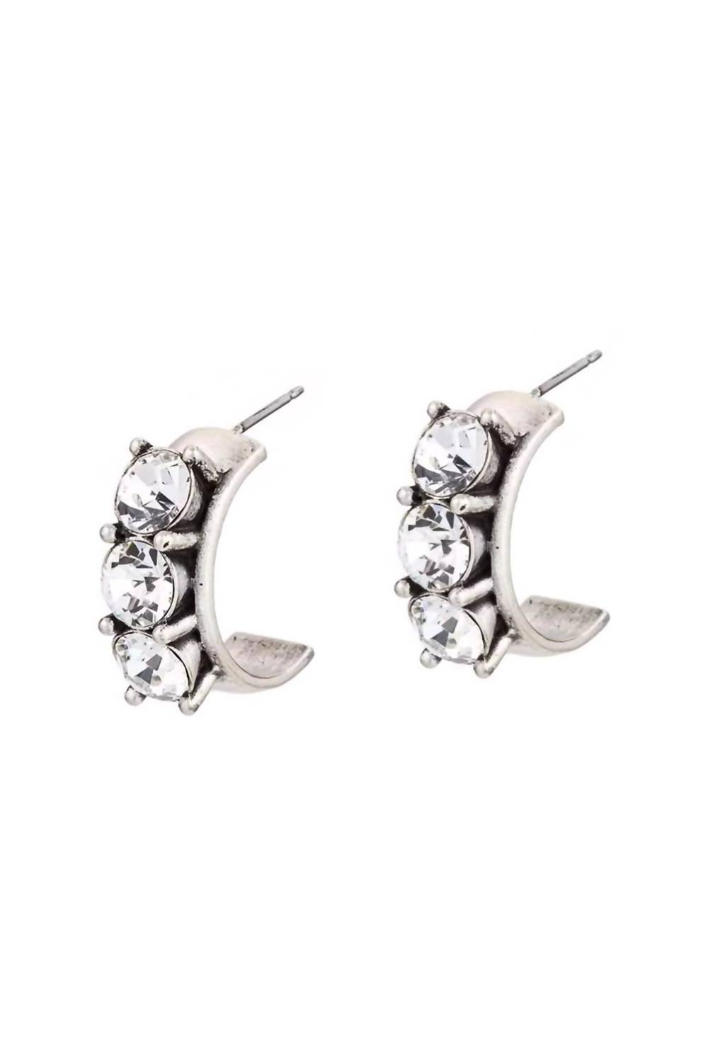 French Kande Austrian Crystal Huggies Size One Size - $101.97