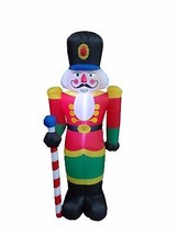 6 Foot Tall Christmas &amp; Holiday LED Inflatable Nutcracker Yard Party Decoration - £47.87 GBP