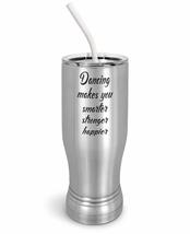 PixiDoodle Inspirational - Happy and Strong Dancing Insulated Coffee Mug Tumbler - £27.02 GBP+