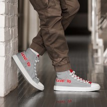Grey High Top Canvas Shoes - £70.32 GBP