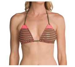 Sperry Top-Sider Bikini Top Size XS Womens Triangle Front Lines Army - £15.81 GBP