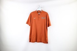 Nike Dri-Fit Mens Medium Short Sleeve Golfing Blade Polo Shirt Orange Polyester - £38.85 GBP