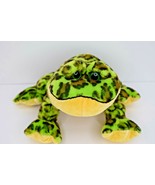 Ganz Webkinz Lil&#39; Bullfrog 9&quot; Stuffed Animal HM114 No Code Green Speckled - £6.73 GBP