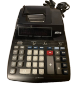 Ativa 12 Digit 2 Color Print Desktop Printing Calculator AT-P3000: Vintage - €17,03 EUR