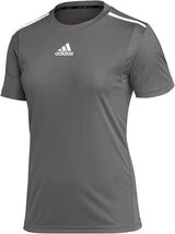 Adidas Womens Team Issue Short Sleeve Jersey Tema Grey Size Small HG4986 - $19.00