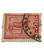 Argentina Stamp 1 peso Criollo Horse Issued 1959 Canceled Ungraded Single - £5.40 GBP