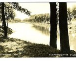 Glenwood Lake Real Photo Postcard Glenwood Iowa - $10.89