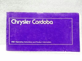 CORDOBA   1981 Owners Manual 16558 - £10.89 GBP