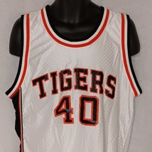 Auburn Tigers Basketball Jersey Large Vintage Sports Belle White #40 - £23.14 GBP