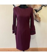 Antonio Milani Flared Sleeve with Lace Dress - $53.06 CAD