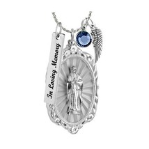 Guadalupe Stainless Cremation Jewelry Urn - Love Charms™ Option - £24.09 GBP