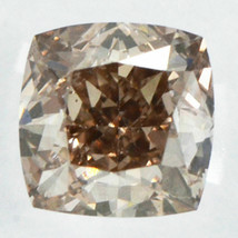 Brown Diamond Cushion Natural Fancy Color Loose 0.53 Carat SI1 IGI Certificate - £435.56 GBP