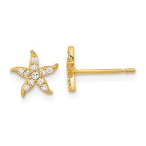14k Madi K Childrens CZ Starfish Post Earrings SE2563 - $2,498.31 MXN