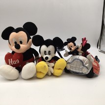 Vtg  Mickey Mouse Lot Of 3 Gund Disney  Applause Plush  Y2K Retire Gund - $26.24