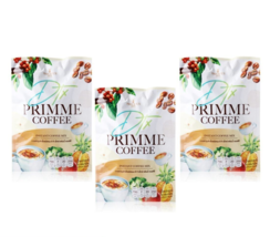 3X PRIMME Coffee DTX Instant Powder Mix Fiber Enhance Skin Collagen Healthy - £54.22 GBP