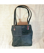 Kathy Ireland Black Faux Leather Purse, Vintage c.1990s - $6.00